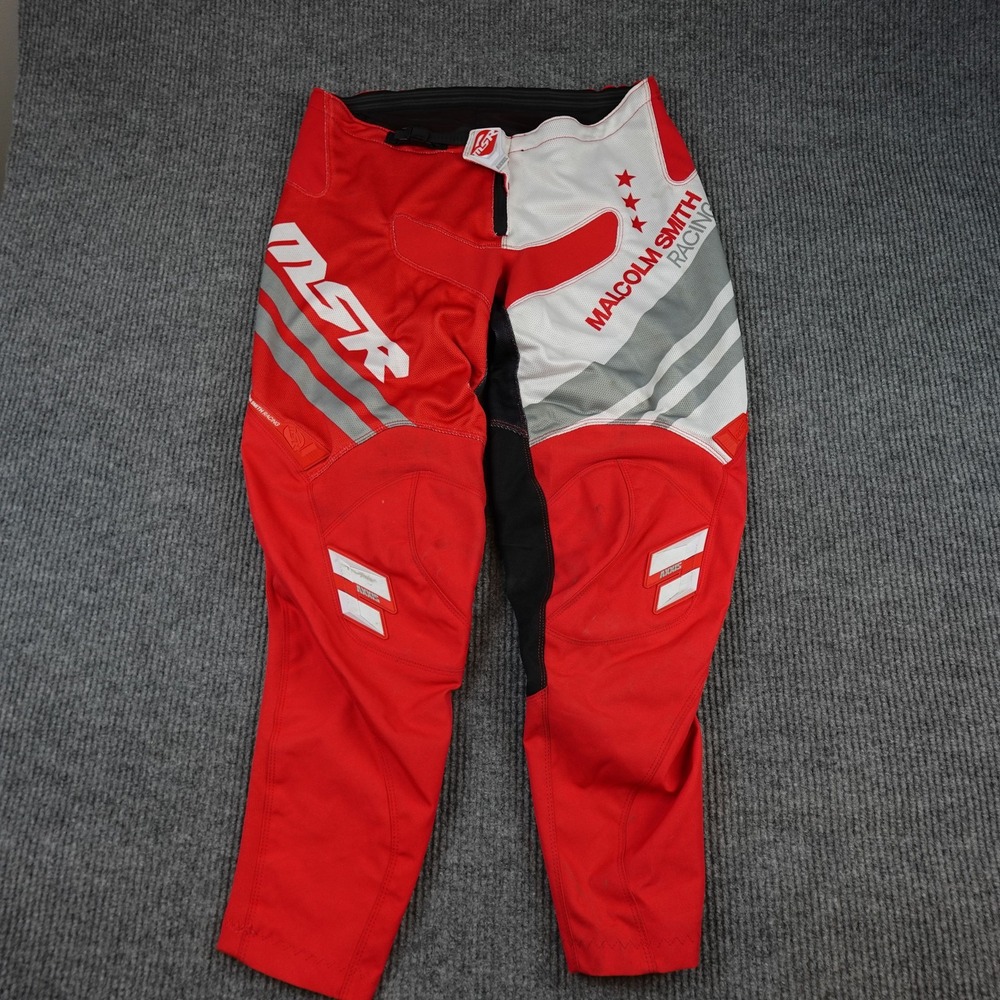 MSR Axxis Air Racing Pants Mens 38 Red Colorblock Motocross MX Riding Gear